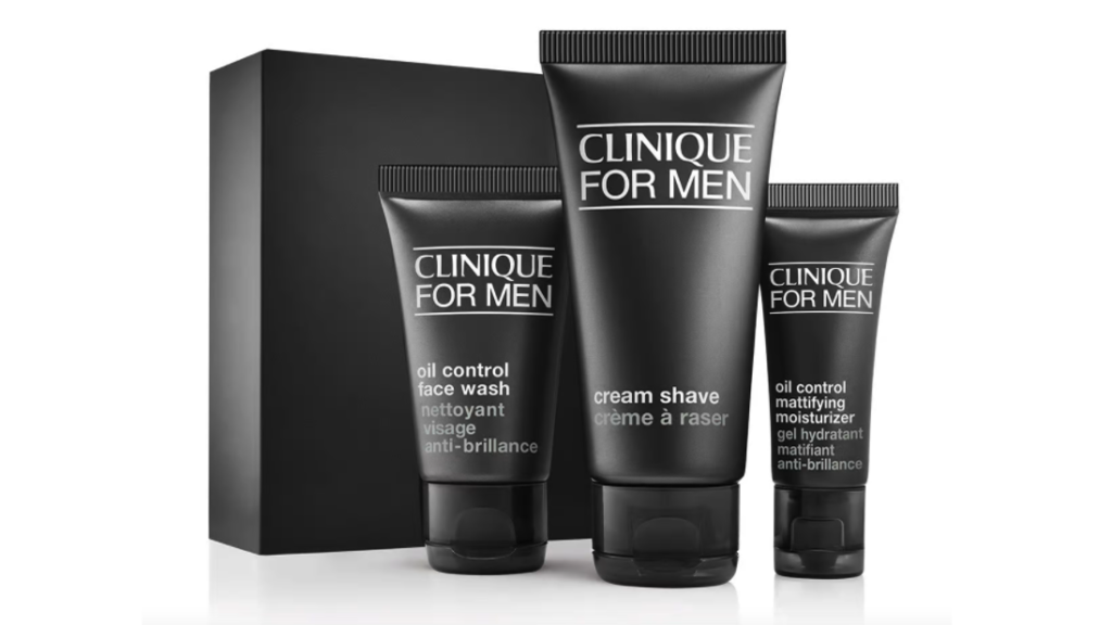 Clinique for Men skincare set for oily skin