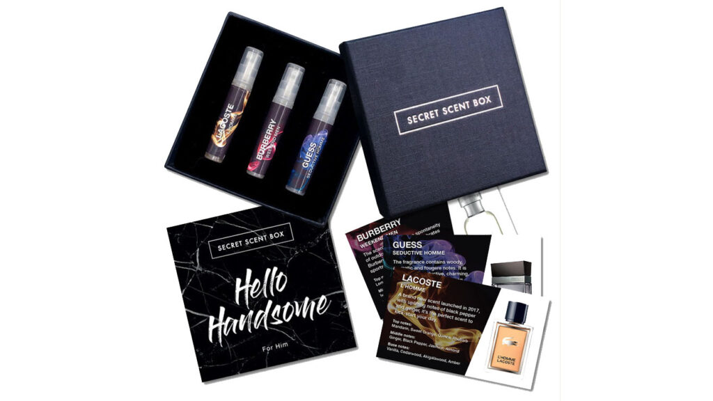 Secret Scent Box fragrance and aftershave subscription boxes for men