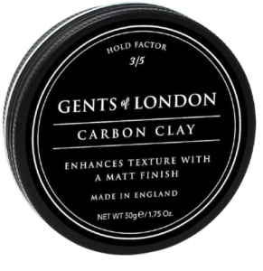 Gents of London Carbon Clay Matt Medium Hold Professional Hair Wax for men 