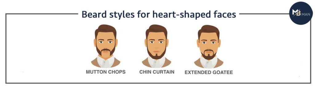 Beard styles for heart-shaped faces men