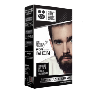 Shiny beards and moustache dye for men